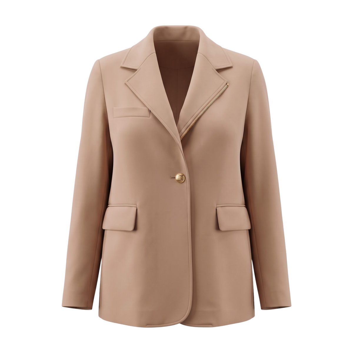The Arno Jacket in beige, women's travel blazer by Witoldi